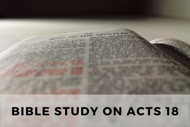 Bible Study on Acts 18: Paul’s Mission in Corinth