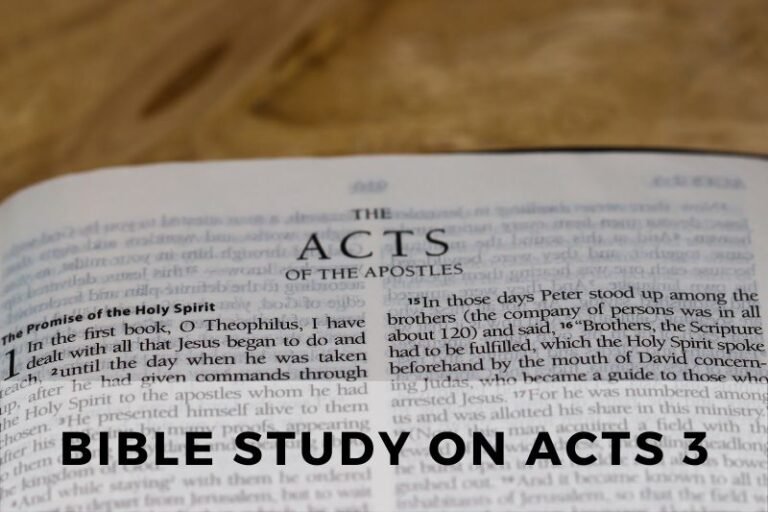 Bible Study on Acts 3: Healing and Salvation Through Christ