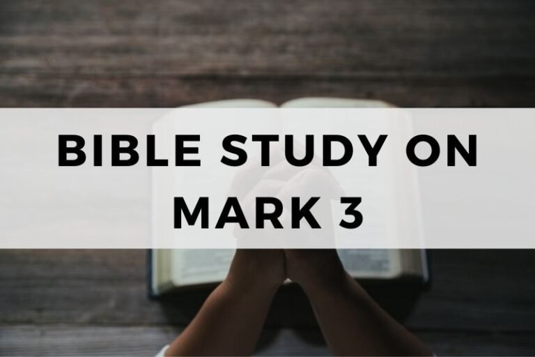 Bible Study on Mark 3:  Choosing the Twelve Apostles (READY – 187)