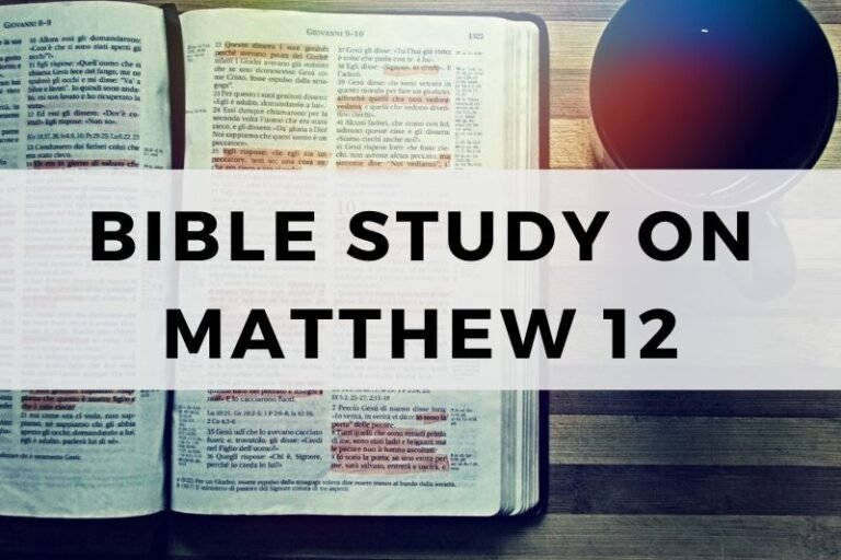 Bible Study on Matthew 12:  Lord of the Sabbath and Signs
