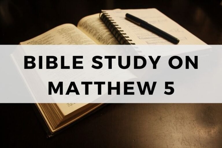 Bible Study on Matthew 5:  Sermon on the Mount Begins