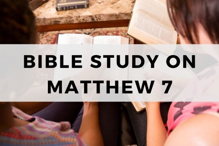 Bible Study on Matthew 7:  Judging, Prayer, Wise Builder