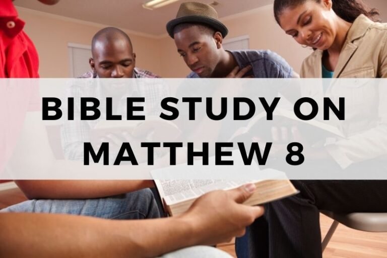 Bible Study on Matthew 8:  Miracles of Healing and Power